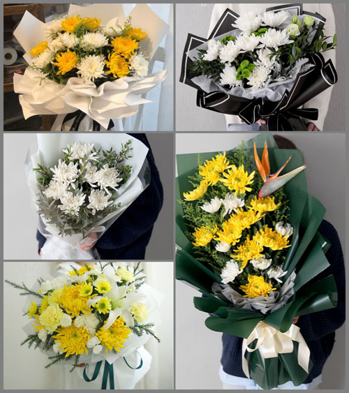 辽宁锦州义县九道岭子镇白事花束代送